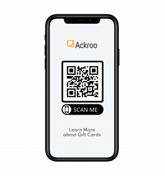 QR code Ackroo gift card programs